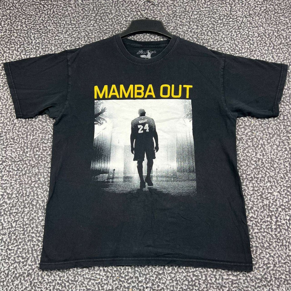 Gs-Eagle Kobe Bryant Mamba Out Shirt Men Large Black Short Sleeve Crewneck L